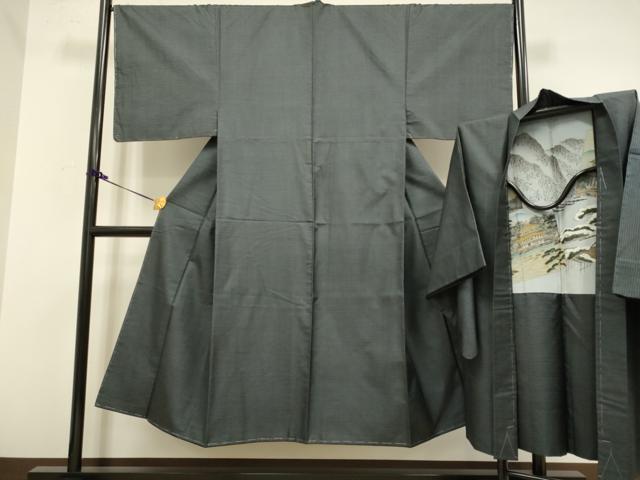 平和屋着物●極上　男性　本場大島紬　アンサンブル　100亀甲　総詰め　逸品　未使用　DZAB2746kh6