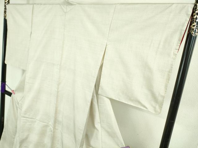平和屋着物●極上　本場大島紬　白大島　一元絣　逸品　未使用　DZAB2789kh6_3