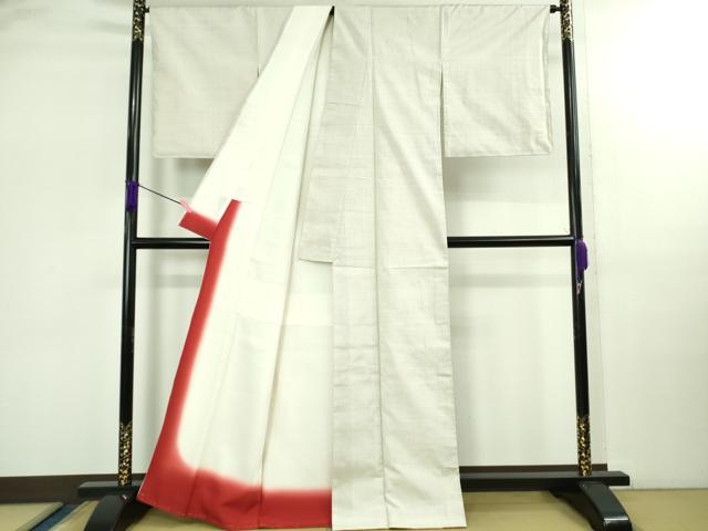 平和屋着物●極上　本場大島紬　白大島　一元絣　逸品　未使用　DZAB2789kh6_2