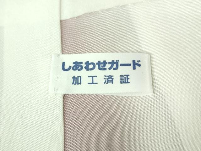 平和屋着物●極上　結城紬　80亀甲　飛び亀甲柄　雪輪間道　逸品　DZAB2799kh6_9