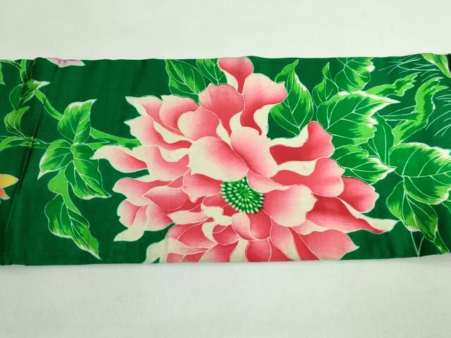 平和屋着物●極上　アンティーク　大正ロマン　九寸名古屋帯　花鳥文　逸品　DZAB2868kh6_7