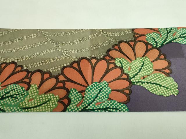 平和屋着物●極上　九寸名古屋帯　菊　逸品　DZAB2935kh6 平和屋着物○極上 九寸名古屋帯 菊 逸品 DZAB2935kh6 【公式通販】