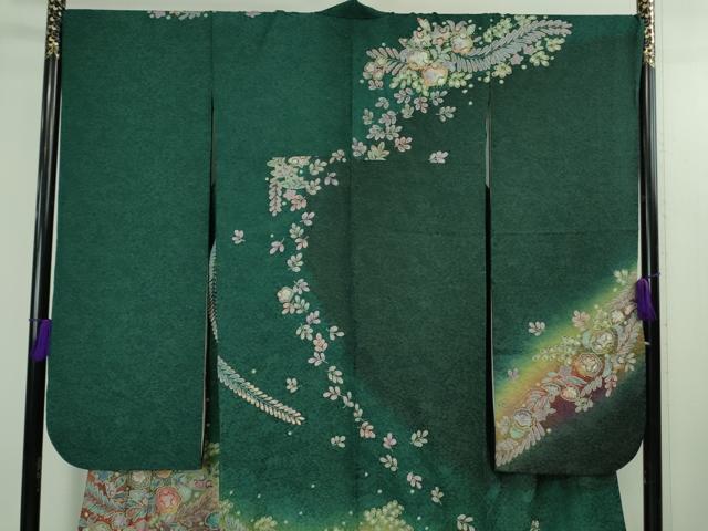 平和屋着物●極上　振袖　辻が花　暈し染め　金彩　金通し地　やまと誂製　逸品　DZAB2957kh6_2