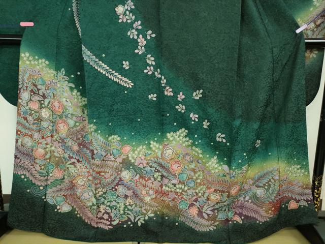 平和屋着物●極上　振袖　辻が花　暈し染め　金彩　金通し地　やまと誂製　逸品　DZAB2957kh6_3