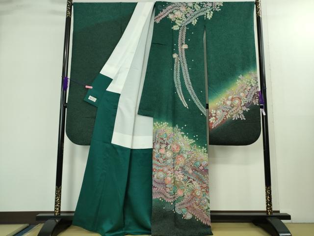 平和屋着物●極上　振袖　辻が花　暈し染め　金彩　金通し地　やまと誂製　逸品　DZAB2957kh6_1