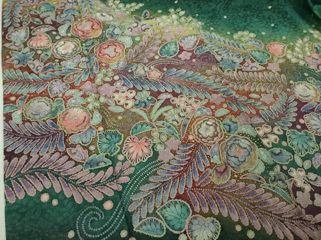 平和屋着物●極上　振袖　辻が花　暈し染め　金彩　金通し地　やまと誂製　逸品　DZAB2957kh6_4