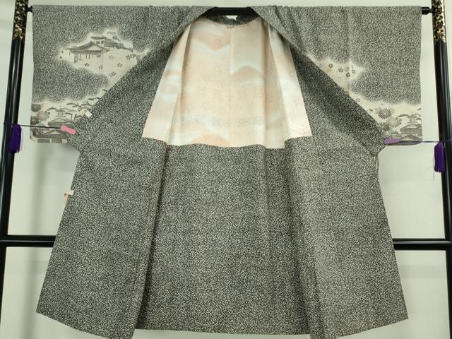 平和屋着物＃極上 染織の名門 しょうざん 生紬 道中着 ロング丈 御所解