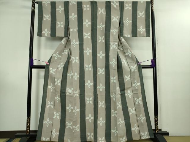 平和屋着物∴極上　夏物　撫松庵　浴衣　綿紅梅　花間道　逸品　DZAB3019kh6