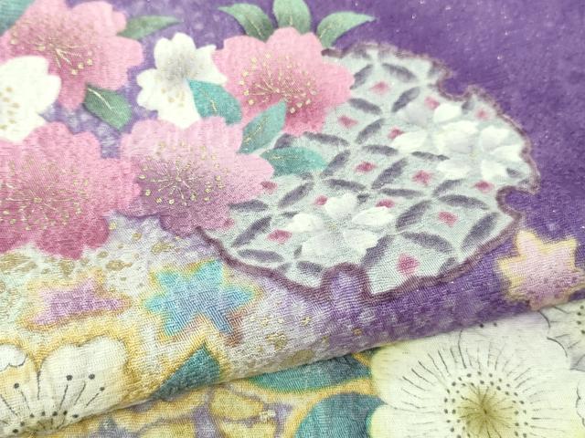 平和屋着物●極上　振袖　辻が花　暈し染め　金彩　金通し地　逸品　DZAB3035kh6_6