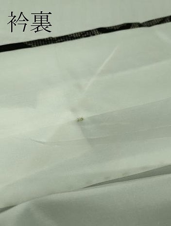 平和屋本店●極上　本場大島紬　地空　割込絣　舞蝶文　黒地　逸品　未使用　DZAB3043kh6_7