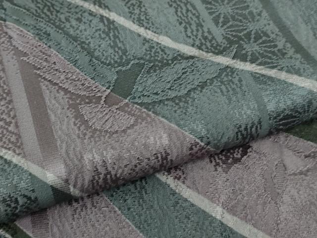 平和屋着物＃極上　染色作家　斉藤三才　道中着　ロング丈　三才鳥　逸品　DZAB3052kh6 平和屋着物＃極上 染色作家 斉藤三才 道中着 ロング丈 三才鳥 逸品