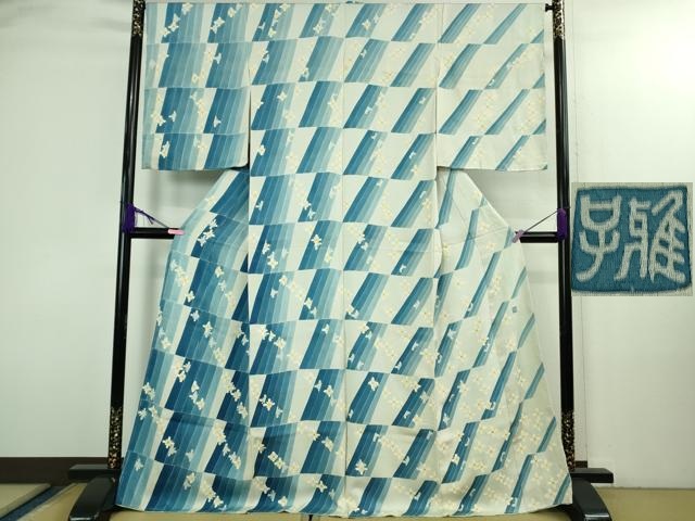平和屋本店●極上　京友禅作家　山田雅子　訪問着　旅愁　仮絵羽　逸品　未使用　DZAB3067kh6