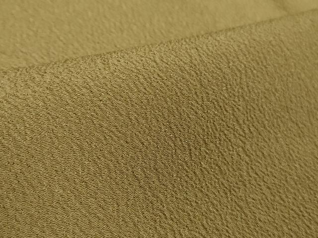 平和屋着物▽極上　洗える最高級着物　＜英＞はなぶさ謹製　色無地　単衣　枯色　たとう紙付き　逸品　DZAB3069kh6_6
