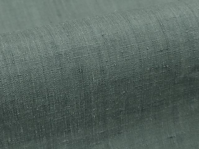 平和屋本店●極上　本場結城紬　重要無形文化財　色無地　藍鼠色　逸品　未使用　DZAB3097kh6_7