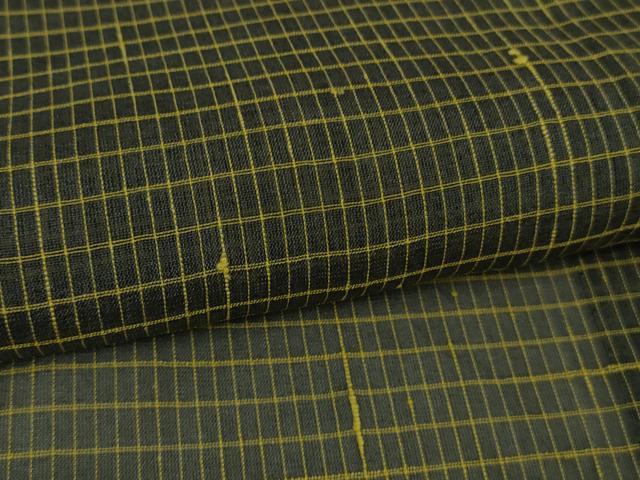 平和屋本店＊極上　夏物　白たか上布　置賜紬　小松紀夫作　格子　証紙付き　逸品　DZAB3100kh6_5