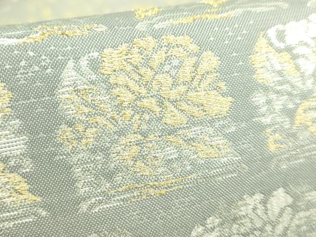 平和屋着物●極上　金彩友禅　卓越技能者・名工・和田光正監修　光阿弥　太鼓柄袋帯　道長名物裂文　金銀彩　逸品　DZAB3117kh6_4