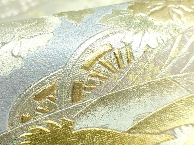 平和屋着物●極上　金彩友禅　卓越技能者・名工・和田光正監修　光阿弥　太鼓柄袋帯　道長名物裂文　金銀彩　逸品　DZAB3117kh6_5