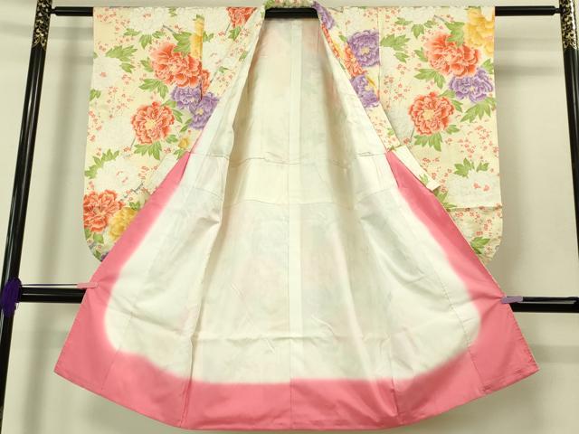 平和屋本店[]極上　七五三　女の子　3歳　祝着　牡丹　金銀彩　逸品　DZAB3202kh6_1