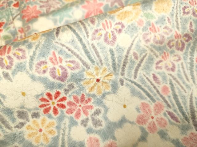 平和屋本店[]極上　子供　女の子　9・10歳　小紋　草花文　逸品　DZAB3230kh6_4