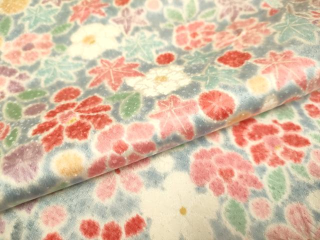 平和屋本店[]極上　子供　女の子　9・10歳　小紋　草花文　逸品　DZAB3230kh6_3
