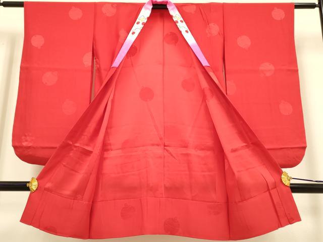 平和屋本店∵極上　女の子　十三参り　子供　祝着・襦袢(半衿刺繍)セット　駒刺繍　束ね熨斗　吉祥花松文　暈し染め　逸品　DZAB3232kh6_8