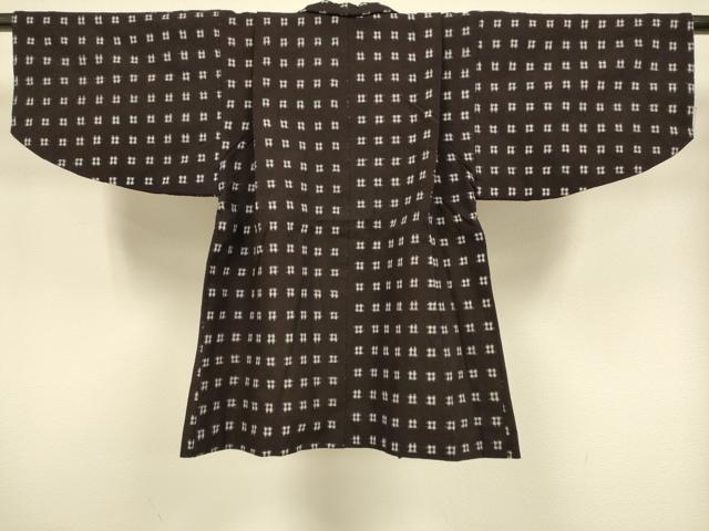 平和屋本店[]極上　子供　男の子　久留米絣　綿　着物・羽織セット　井桁絣　逸品　DZAB3244kh6_6