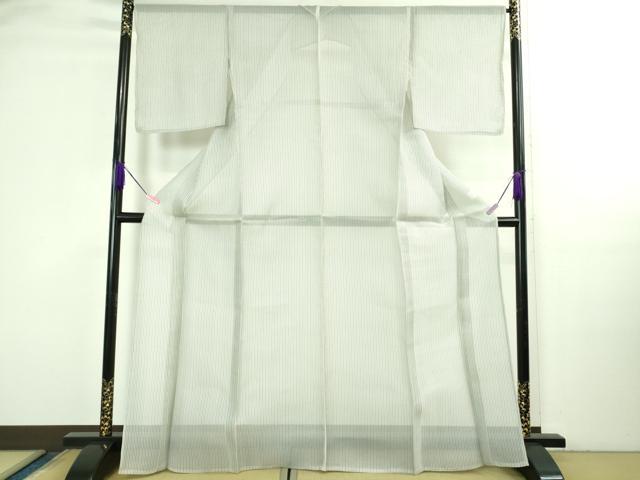 平和屋着物＊極上　夏物　紗紬　縞　逸品　未使用　DZAB3262kh6 平和屋着物＊極上 夏物 紗紬 縞 逸品 未使用 DZAB3262kh6 【公式通販】