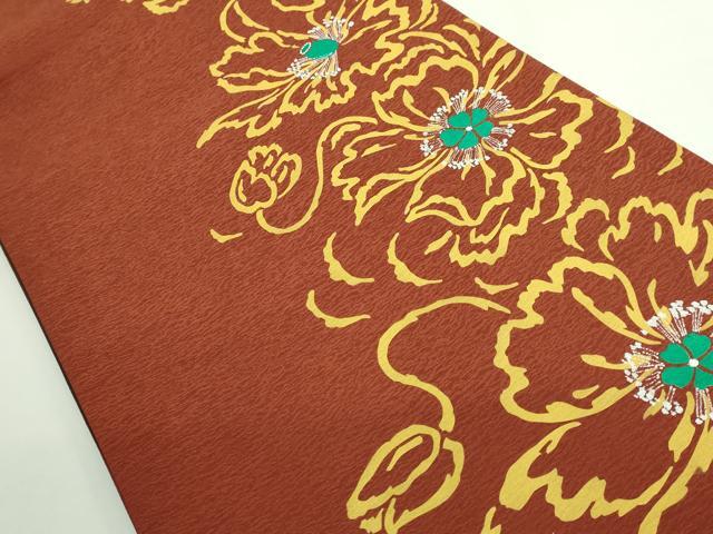 平和屋着物●極上　東京友禅　菅有鬼一　六通柄袋帯　花間道　逸品　DZAB3327kh6_1