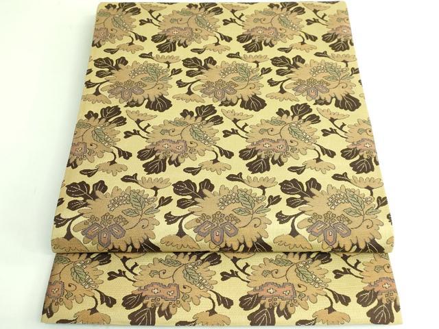 平和屋着物●極上　しょうざん謹製　六通柄袋帯　紗重織　菊花文　逸品　DZAB3368kh6