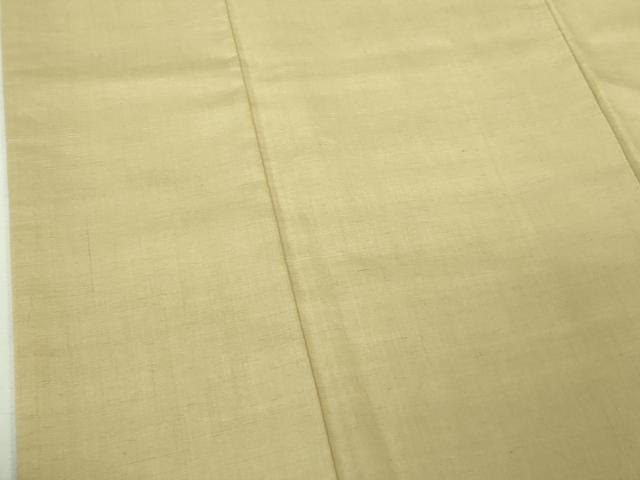 平和屋本店●極上　本場結城紬　重要無形文化財　色無地　浅黄色　逸品　DZAB3482kh6_5