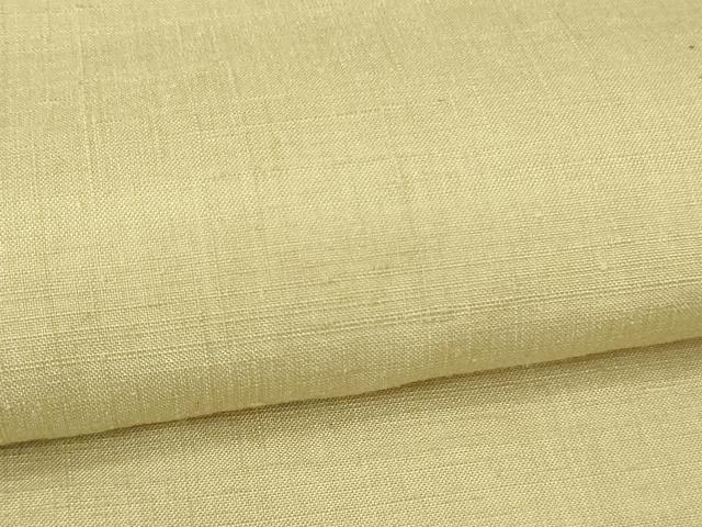 平和屋本店●極上　本場結城紬　重要無形文化財　色無地　浅黄色　逸品　DZAB3482kh6_6