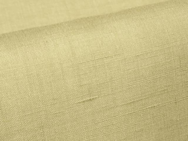 平和屋本店●極上　本場結城紬　重要無形文化財　色無地　浅黄色　逸品　DZAB3482kh6_7