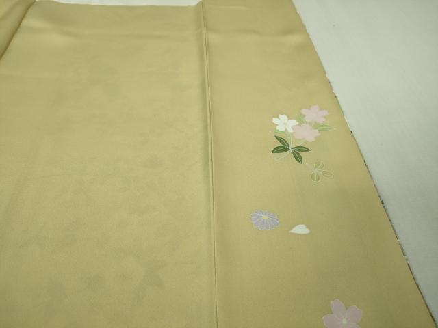 平和屋本店●極上　訪問着　風景花文　暈し染め　砥粉色地　逸品　DZAB3502kh6_9