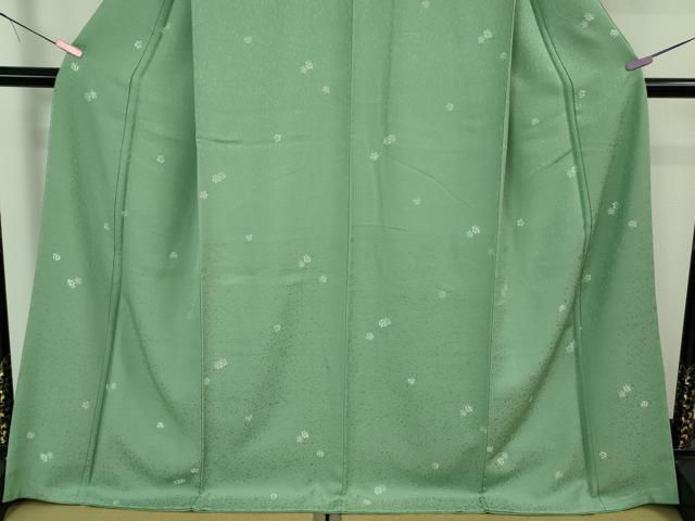平和屋着物●極上　お召　舞花文　薄青色地　鈴乃屋扱い　逸品　未使用　DZAB3514kh6_4