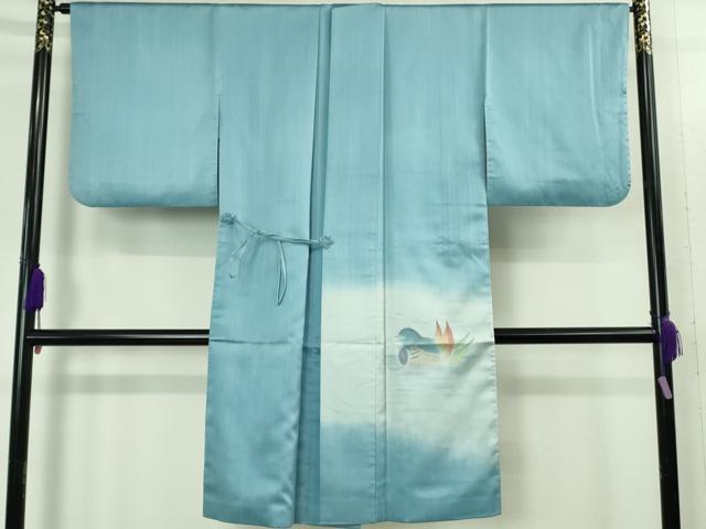 平和屋着物∞極上　道中着　ロング丈　鴛鴦　暈し染め　逸品　DZAB3528kh6 平和屋着物∞極上 道中着 ロング丈 鴛鴦 暈し染め 逸品 DZAB3528kh6の