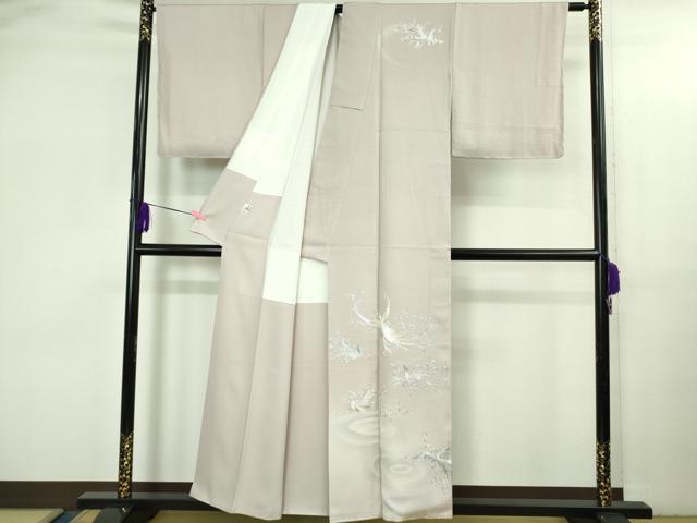平和屋本店●極上　金彩友禅 卓越技能者・名工・和田光正 訪問着 鳳凰 淡紅藤色地 暈し染め 金銀彩 京都きもの友禅扱い　逸品　DZAB3561kh6_1