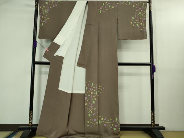 平和屋本店●極上　本加賀友禅作家　由水煌人　訪問着　源氏香　灯篭　陶器　濃色地　逸品　DZAB3569kh6 本加賀友禅 訪問着 女性着物 | 通販・人気ランキング - 価格.com