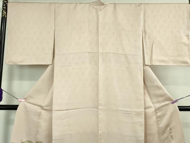 平和屋本店●極上　皇室献上作家　藤井寛　色留袖　駒刺繍　雲重ねエ霞　薄桜色地　金彩　逸品　DZAB3703kh6_2