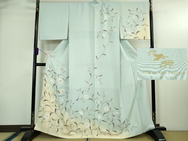 平和屋着物＊夏物 結城紬 夏結城 熨斗文 正絹 逸品 未使用 AABA2822jd
