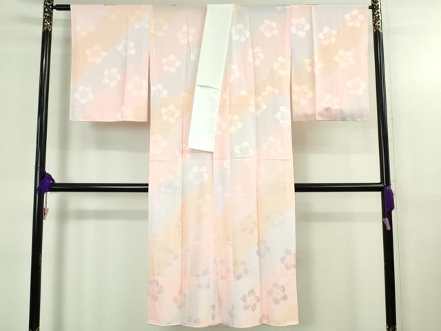 平和屋本店●極上 本加賀友禅作家 前川哲 訪問着・長襦袢(無双仕立て)セット ハナマス 瓶覗色地 暈し染め 証紙・色紙付き 逸品 DZAB3705kh6
