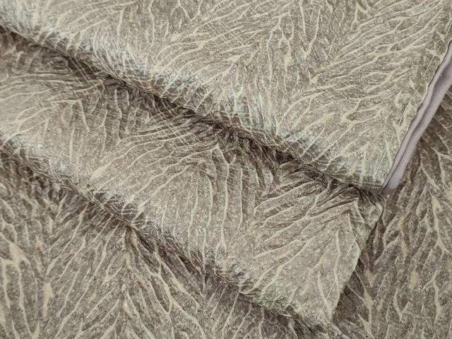 平和屋着物●極上　名門　藤娘きぬたや・総絞り　杢目絞り　小紋　逸品　未使用　DZAB3807kh6