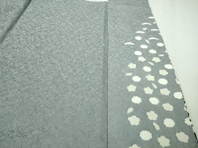 平和屋本店●極上　訪問着　東雲絞り　相良刺繍　流水花文　暈し染め　金糸　銀通し地　逸品　未使用　DZAB3813kh6_9