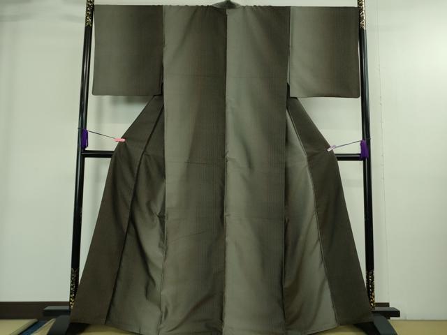 平和屋着物●極上　西陣　とみや織物謹製　お召　間道　逸品　DZAB3830kh6
