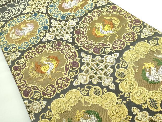 平和屋着物●極上　皇室・伊勢神宮御用　御御帯　山口美術織物　山口弘躬　太鼓柄袋帯　唐織　正倉院天平文　金銀糸　逸品　DZAB3901kh6_1