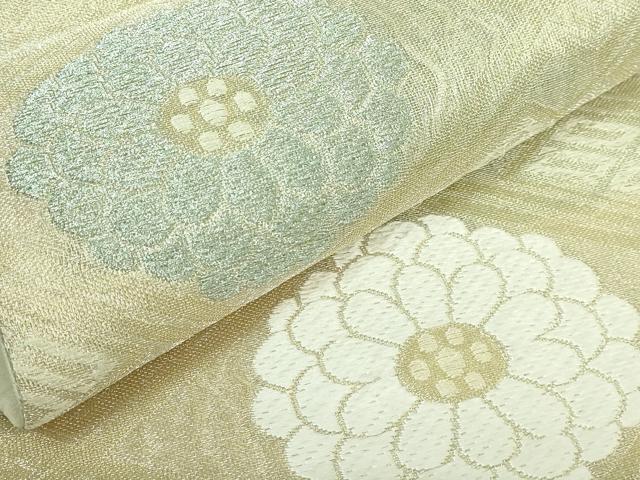 平和屋着物●極上　六通柄袋帯　唐織　優雅　花菱文　金銀糸　逸品　DZAB3950kh6_2