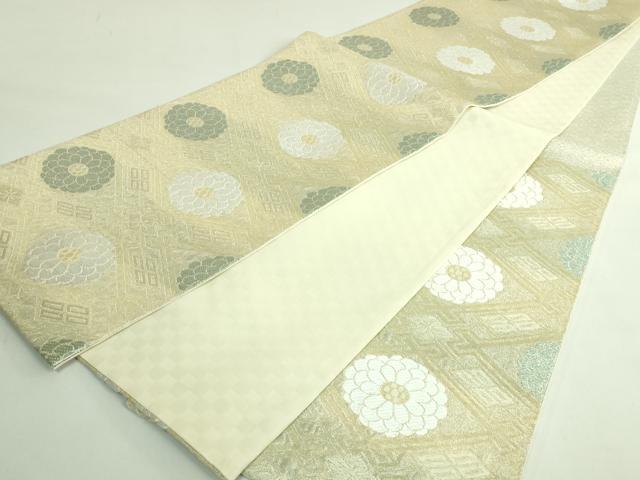 平和屋着物●極上　六通柄袋帯　唐織　優雅　花菱文　金銀糸　逸品　DZAB3950kh6_6