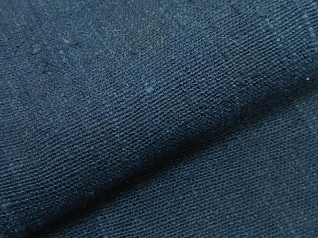 平和屋着物●極上　浦野理一　経節紬　両面　半幅帯　紺色×朱色　逸品　DZAB3983kh6_3