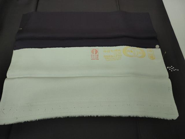 平和屋本店●極上　きもの志麻　岩下志麻ブランド　訪問着　葡萄唐草文　深紫色地　金彩　反端付き　逸品　DZAB4024kh6_9