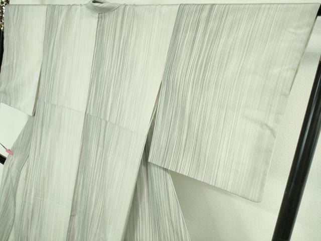 平和屋着物●極上　本塩沢　やまだ織　間道　逸品　DZAB4062kh6_3