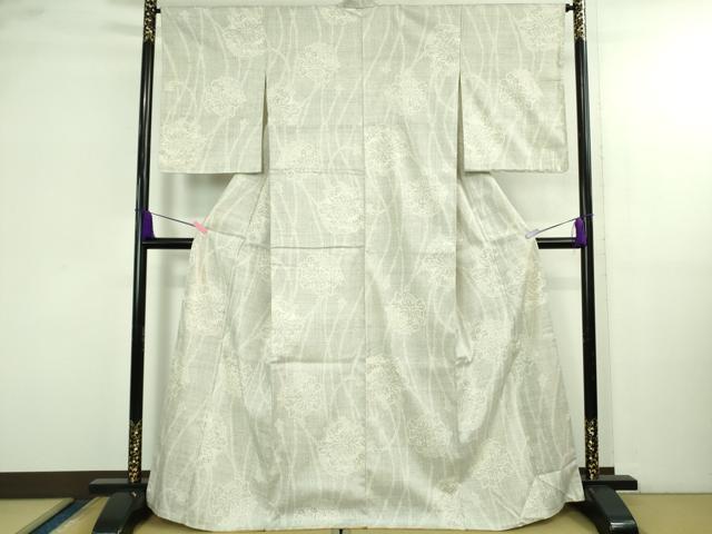 平和屋本店●極上　本場結城紬　重要無形文化財　100亀甲　花丸文　阪急百貨店扱い　逸品　DZAB4119kh6_1